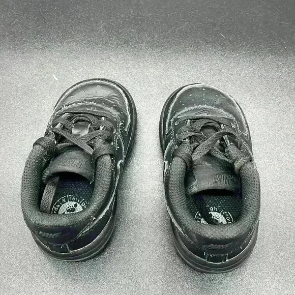Nike air force 1 low all black toddler 4C casual sporty running walking - Picture 6 of 8